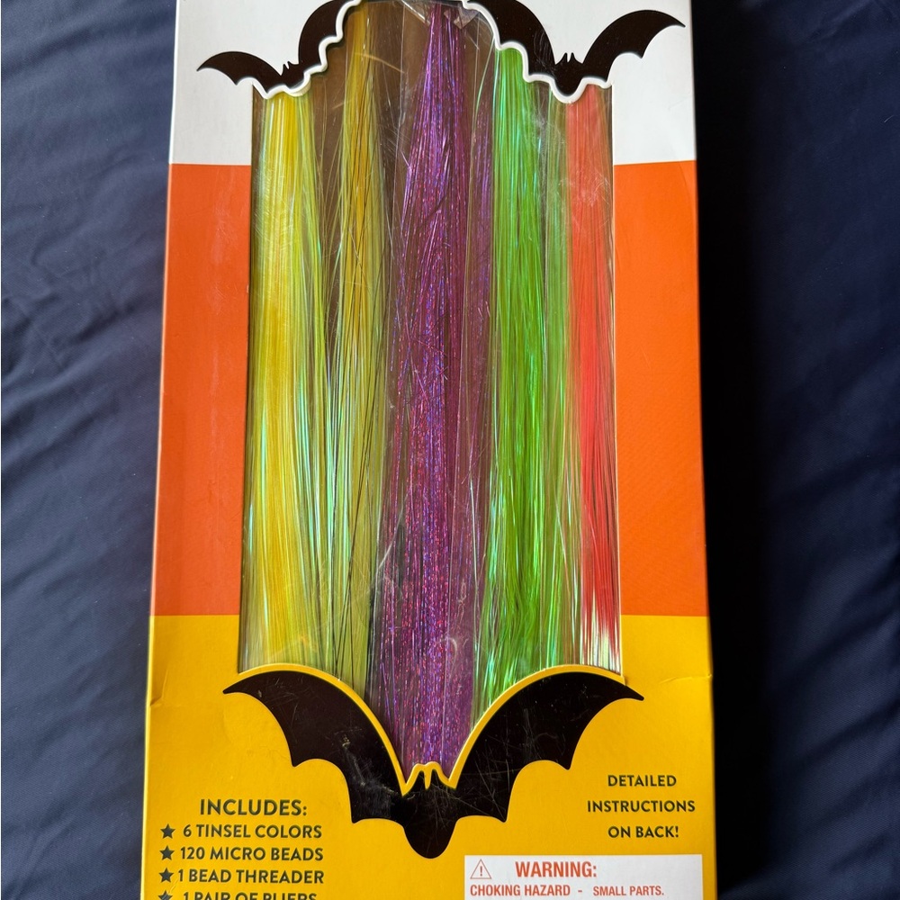 Colorful HALLOWEEN Hair Tinsel Set